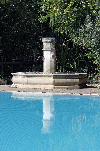 Free Fountain Swimming Pool photo and picture
