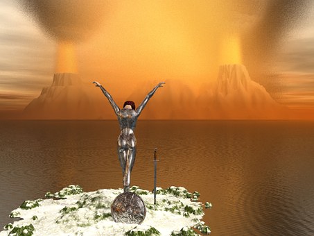 Free Volcano Flames illustration and picture