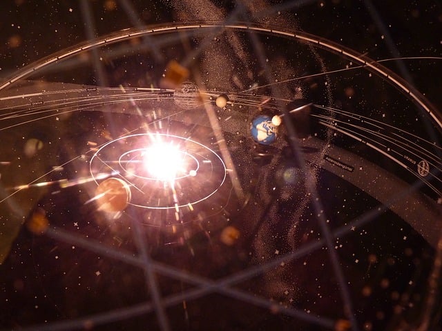Free solar system model astronomy illustration