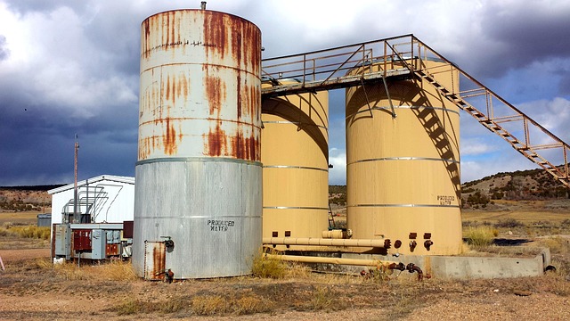 Raffinaderi, Industri, Boreplatform, Gas