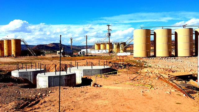 Raffinaderi, Industri, Boreplatform, Gas