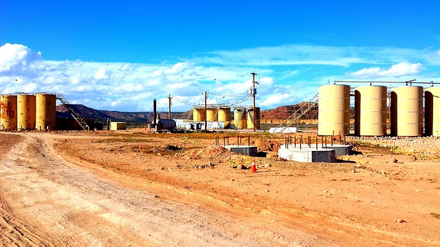 Raffinaderi, Industri, Boreplatform, Gas