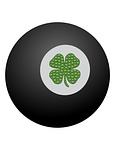 eight ball, luck, shamrock