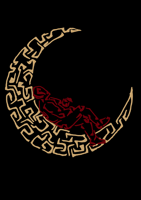 Mond, Mann, Schlafen, Müde, Geck, Nacht