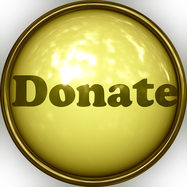 Free donation button icon illustration