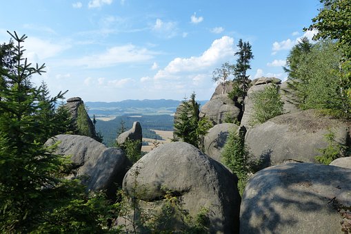 Felsen, Broumovsko, Ansicht