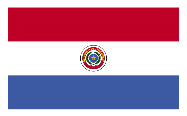 Paraguay, Red, Blauw, Vlag