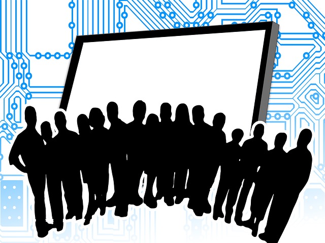 Free computer science team group illustration