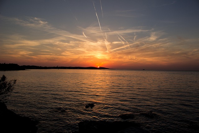 Pôr Do Sol, Mar, Ilha, Agua, Natureza