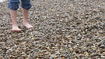 barefoot, pebble, foot