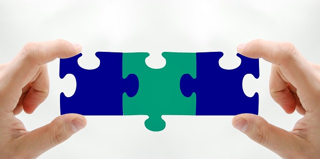 Free puzzle share togetherness illustration