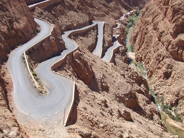 Free Road Turn photo and picture