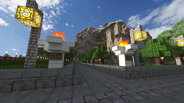 Free Minecraft Castle illustration and picture