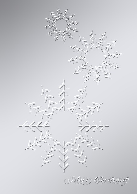 Free christmas advent ice crystal illustration