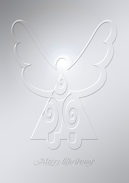 Free angel christmas advent illustration