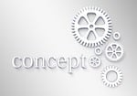 gears, concept, logo