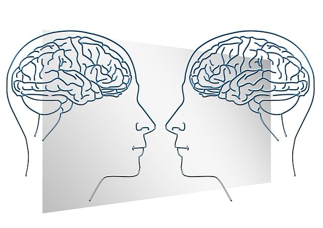 Free face silhouette brain illustration