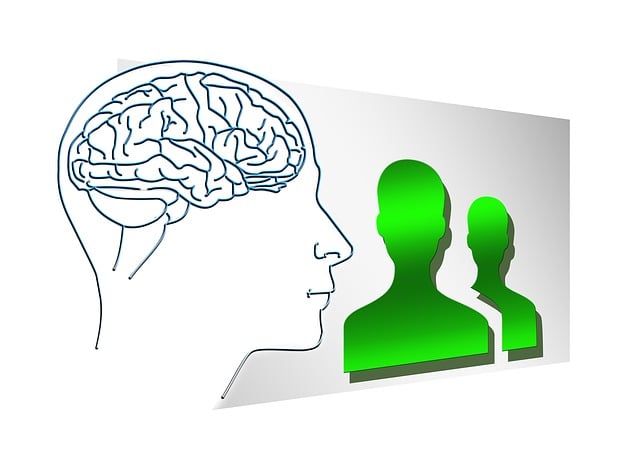Free face silhouette brain illustration