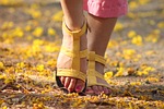 feet, lady, walking