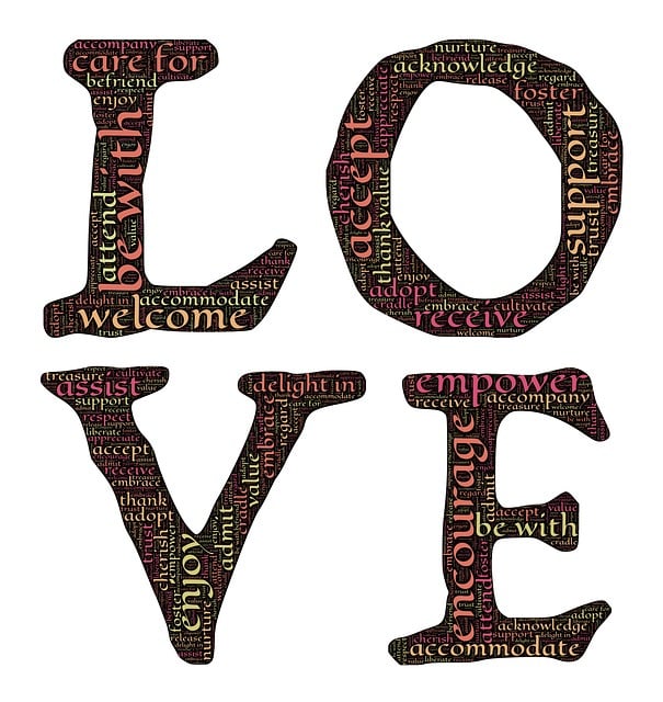 Free love loving compassion illustration