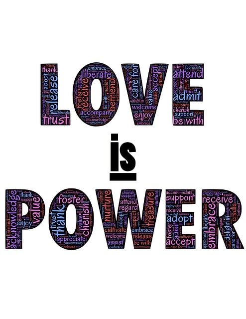 Free love loving power illustration