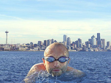 Schweben, Wasser, Schwimmen, Seattle