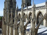 cathedral, buttresses, flying buttresses