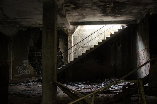 Free Ruin Stairs photo and picture
