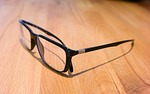 glasses, ray ban, black