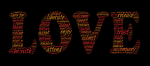 love, red, orange