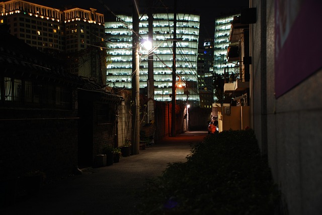 Free Alley Nighttime photo and picture