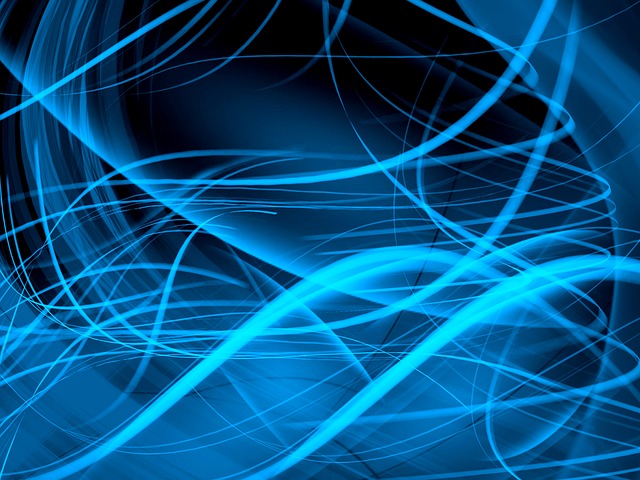 Free blue abstract wave illustration