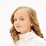 girl, young, blue