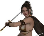 woman, warrior, elegant