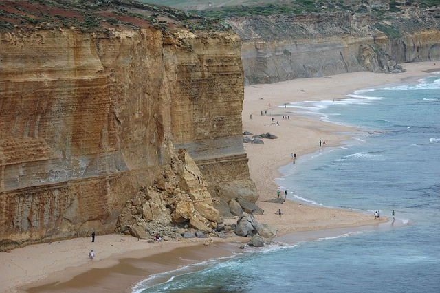 Free Shoreline Rock-Fall photo and picture