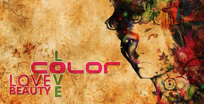 Acuarela, Belleza, Amor, Color, Mujer