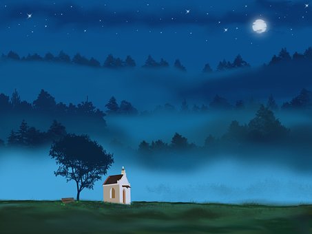 Free Landscape Moon photo and picture