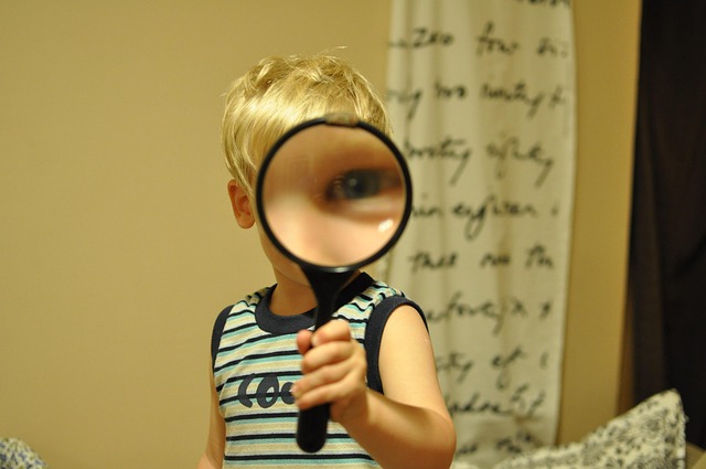 Free Magnifying Glass Child photo and picture
