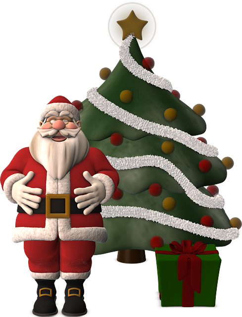 Free santa claus red christmas illustration