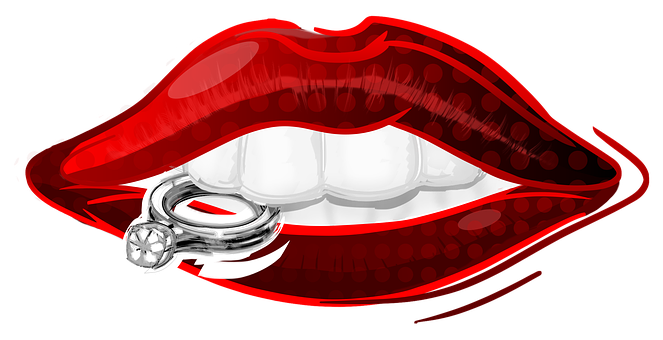 Rty, Móda, Makeup, Žena, Šperky, Půvab