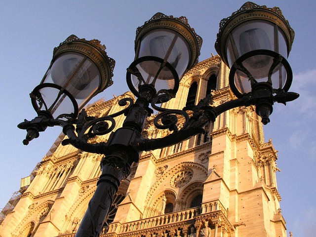 Notre Dame, Straatlantaarns, Parijs