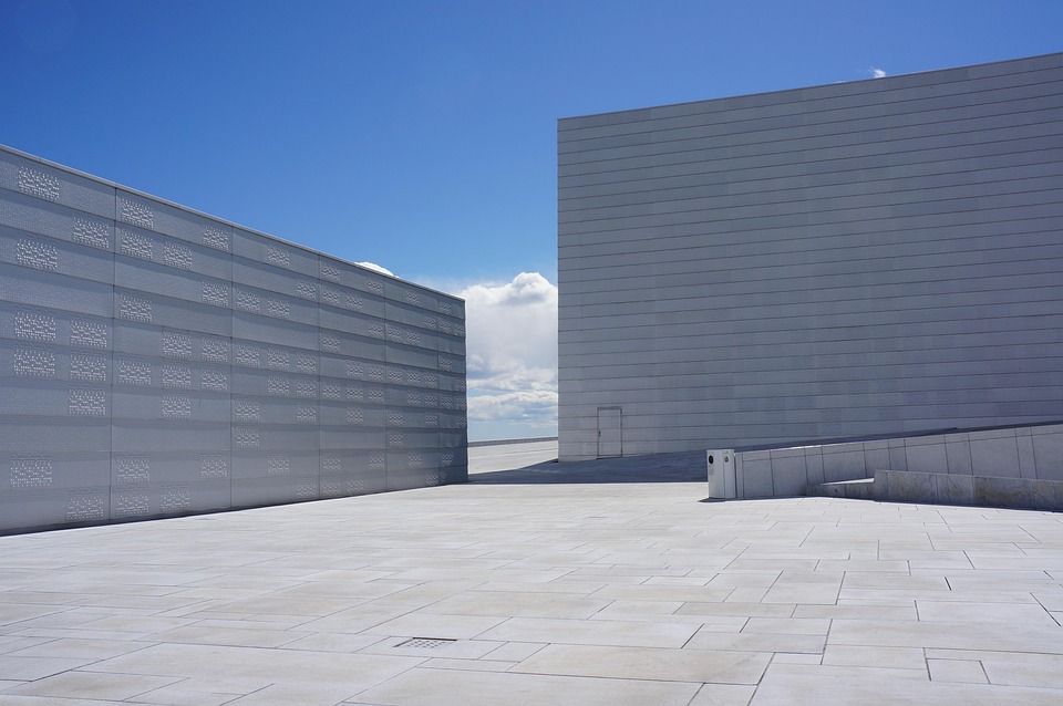 オスロ オペラ 白 青 アーキテクチャ 空 建物 壁