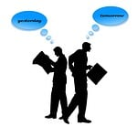 businessmen, speculation, morning