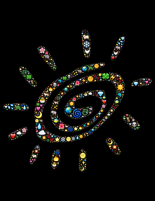 Free spiral emoji symbol illustration
