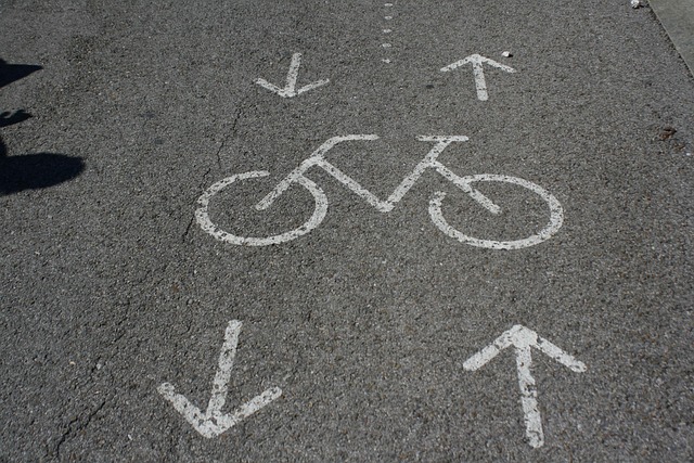 Free Asphalt Bike Lane photo and picture