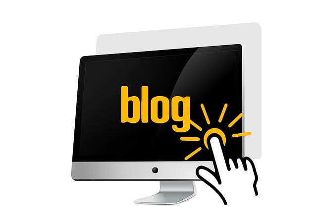 Free blog monitor hand illustration