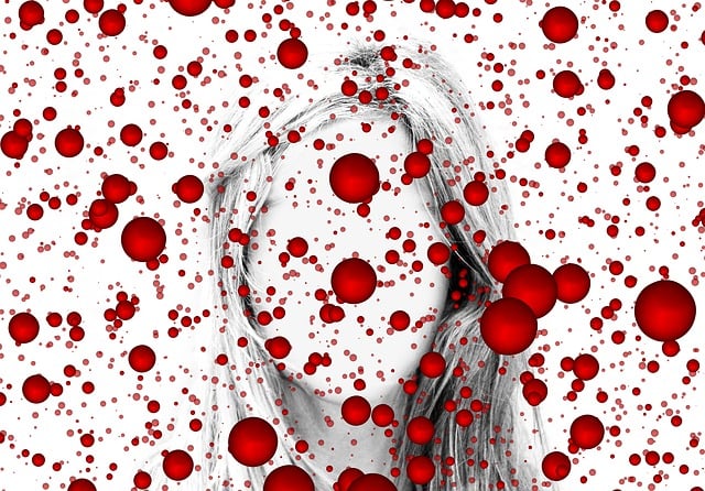 Free red blood cells red mentally illustration