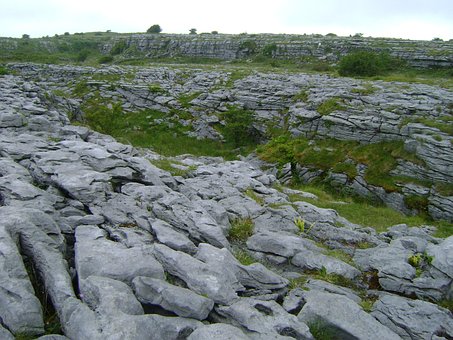 Irland, Felsig, Boden, Felsen, Gras