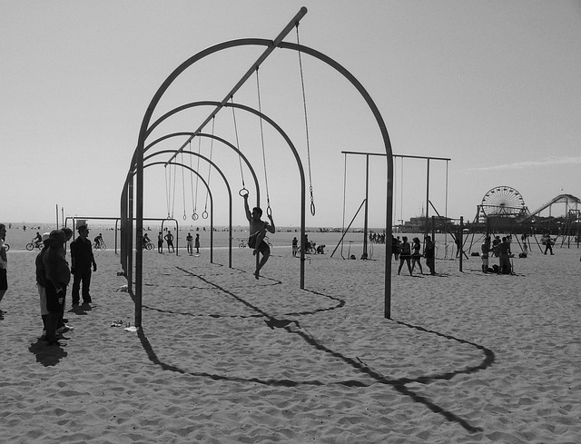 Praia, Ginástica, Exterior