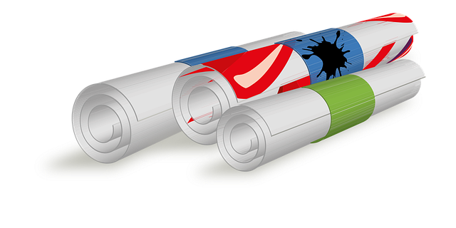 Free paper role plan vector